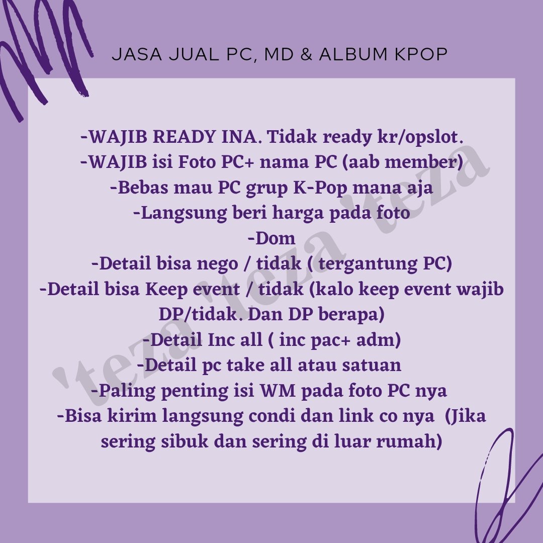 candyclasszy's tweet photo. Aku open jasa jual PC, MD, and Album KPop. Bisa baca tnc dulu, mana tau minat. 

Kindly DM me of u're interested 🫰 https://t.co/SftNVLGIER