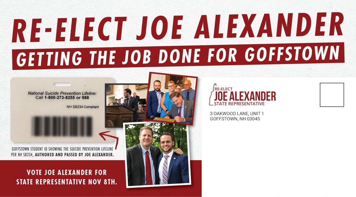 AscentStrategic's tweet photo. π Check out this @C_and_E 2023 Reed Winner π
Our first of SIX wins from #Reeds23 this year was "Best Direct Mail Piece for Bootstrapped Campaign."
Client: @JoeAlexanderNH https://t.co/PNklhV7tJr