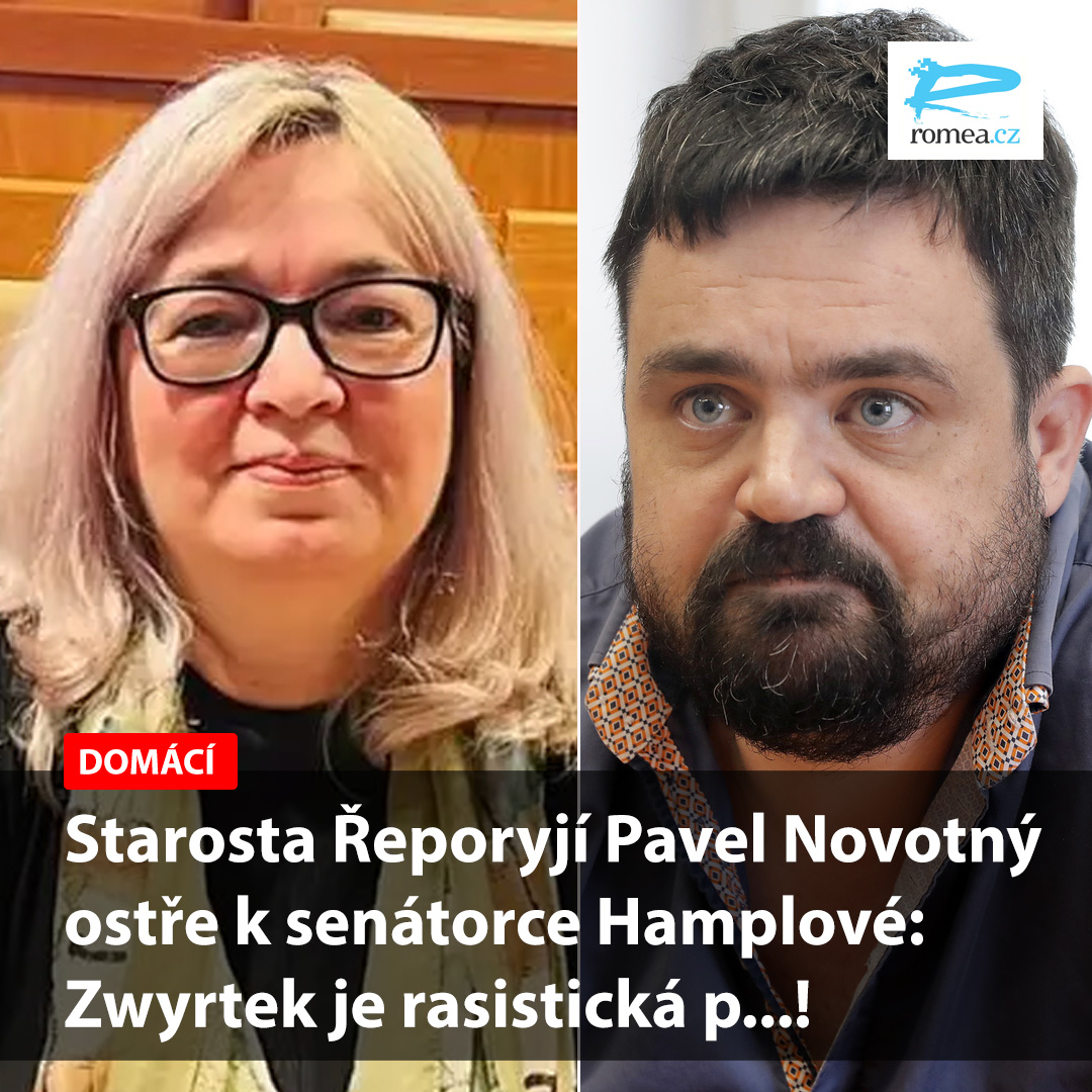 romeanews's tweet photo. Starosta Řeporyjí Pavel Novotný ostře k senátorce Hamplové: Zwyrtek je rasistická p...! https://t.co/oH7n8gsorx
#segregacevzdelavani #segregace #vzdelani #diskriminace #senat #romove #rovnesance #rasovasegregace #skolstvi #ghetta #romea #romeacz #hamplova 
@PavelNovotnak https://t.co/auetLNeiId