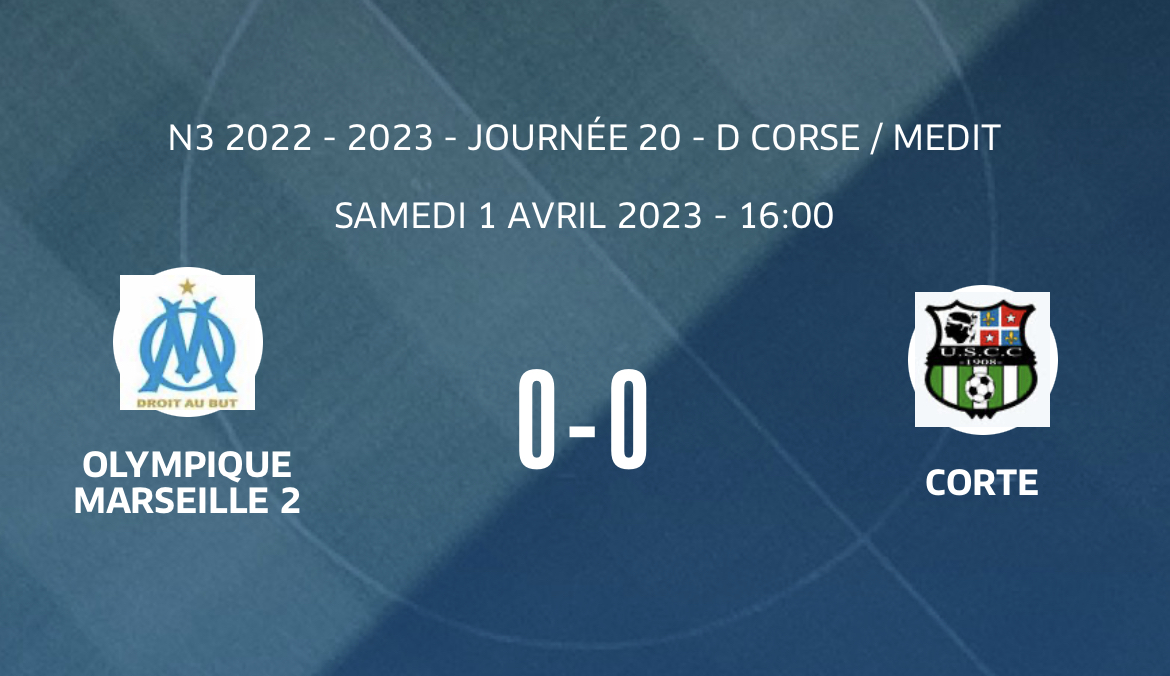 treize013's tweet image. ℹ️ L’équipe réserve de l’#OM a fait match nul 0-0 face à l’#USCC comptant pour la 20ème journée du championnat N3 Corse/Méditerranée. 

#TeamOM 🔵⚪️