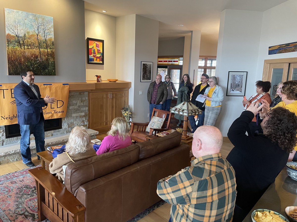 JoshKaulWI's tweet photo. Enjoyed kicking off a canvass yesterday with ⁦@MarkPocan⁩, ⁦@LisaSubeck⁩, and ⁦@teamgoldwi. 

Election Day for the state supreme court race and other important races is TOMORROW. Make sure you have a plan to vote! https://t.co/oEuj5PF91f