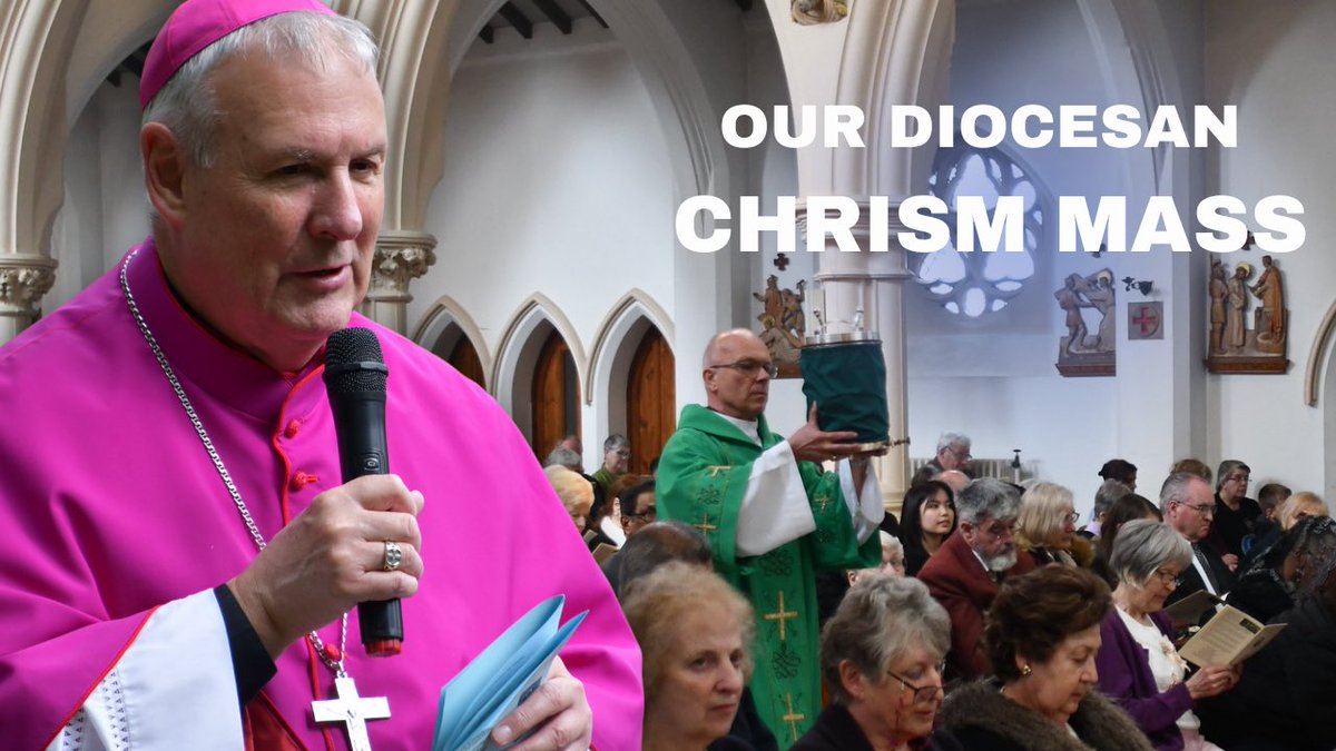 Bishop David would like to invite you all to Northampton Cathedral this Thursday at 11.00am for our diocesan Chrism Mass followed by a buffet reception in the St Thomas Centre. 

youtu.be/7lhq6TONGQU
