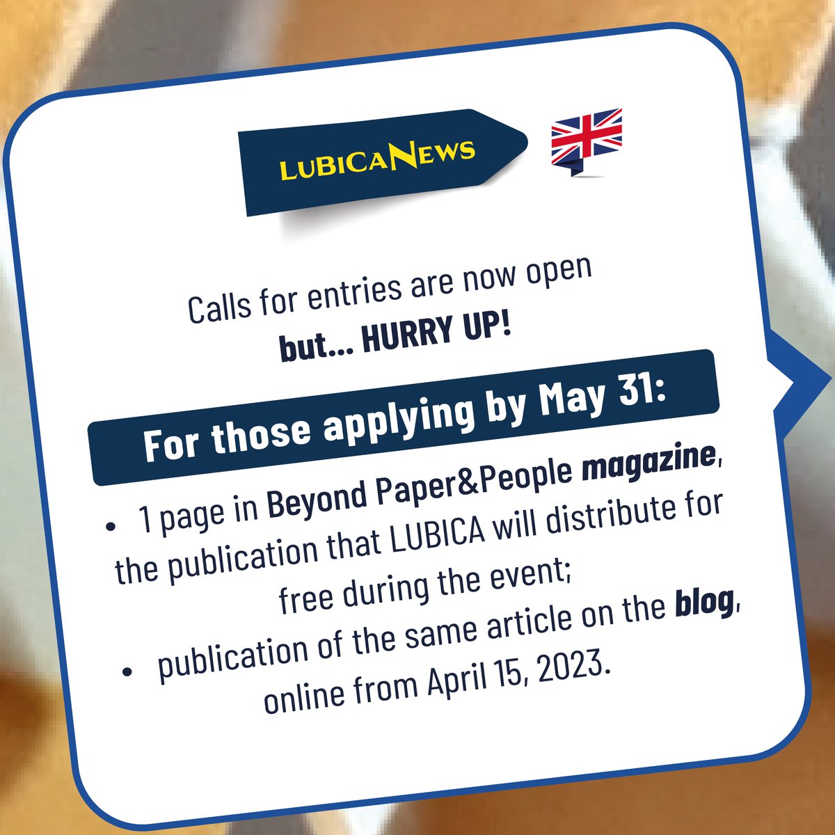LuccaBiennale's tweet photo. 🇬🇧The new #LubicaLetter - &amp; news - for April is out and it is called "the journey of creativity." We talk about #paper, the leading character among #Easter, #traditions and #creative recycling. If you have not yet subscribed to the newsletter do it now (link in bio) https://t.co/0O6d97gPRd