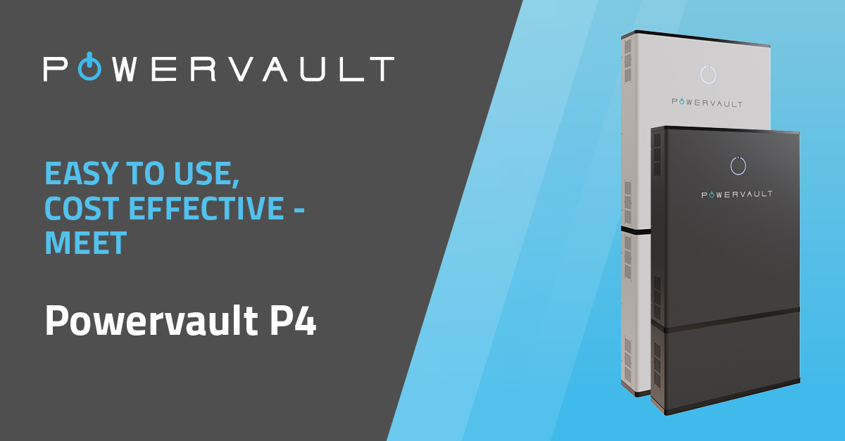 Meet the powerful, intelligent Powervault P4 #EnergyStorage device:  💷 Reduce your #EnergyBills and carbon footprint 🔋 Choose the capacity to meet your needs 📱 Monitor your generation and usage with the Powervault Portal  Learn more: powervault.co.uk