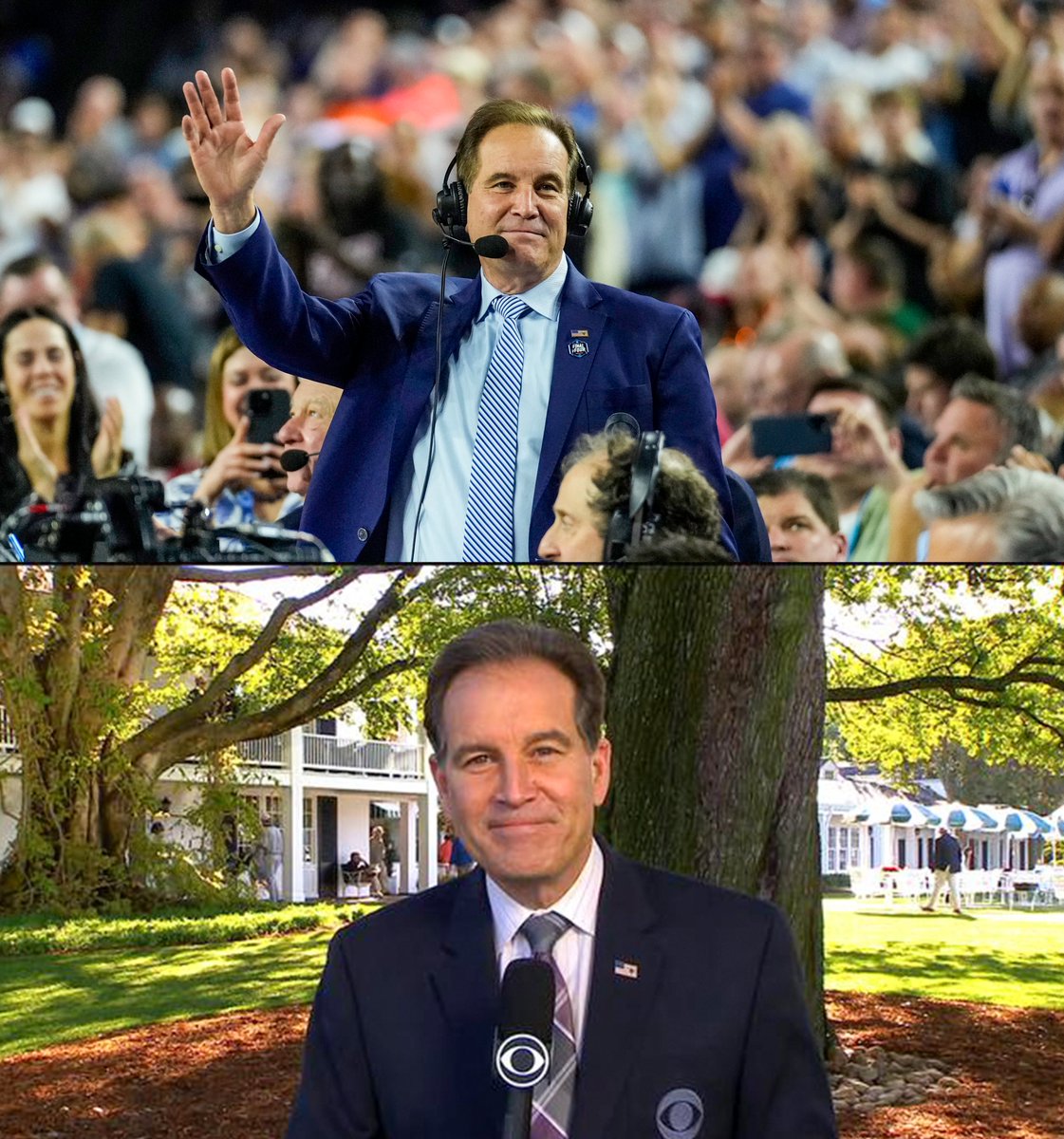 It’s Jim Nantz week:

Tonight, the legendary broadcaster will call his last March Madness game ever.

Less than 72 hours later, he’ll be in Augusta to cover the Masters.