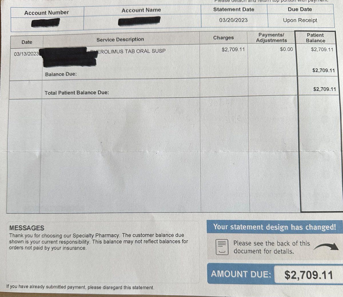 Well <a href="/CVSHealth/">CVS Health</a> is once again showing their true colors. They sent a bill for $2700, a SINGLE month of the garbage generic chemo they are forcing on my daughter. I tried to go on a payment plan. They won’t accept checks, who does this impact? The most marginalized communities.