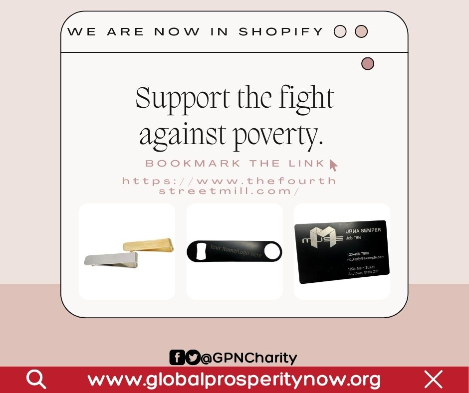 mike0xlong_eth's tweet image. Global Prosperity Now is now on Shopify. Support the fight against poverty. Bookmark the link thefourthstreetmill.com  support us everytime you shop.

#customizeditems #designs #art #newtools #customizedgifts #onlineshopping #homedecor #accessories #petwear #customized #shopnow