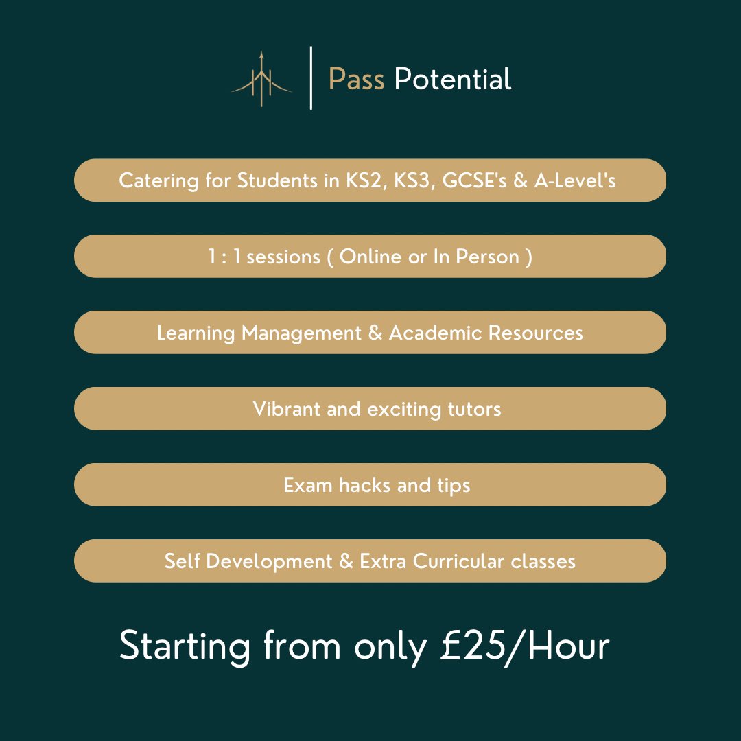 Here are some of the many reasons as to why you should choose Pass Potential!📚

DM us to start your learning journey 📥

#tutoring #tutors #education #learning #studytips #academiccoaching #learningisfun #onlinetutoring
#studentmotivation #mathhelp 
#writinghelp #passpotential