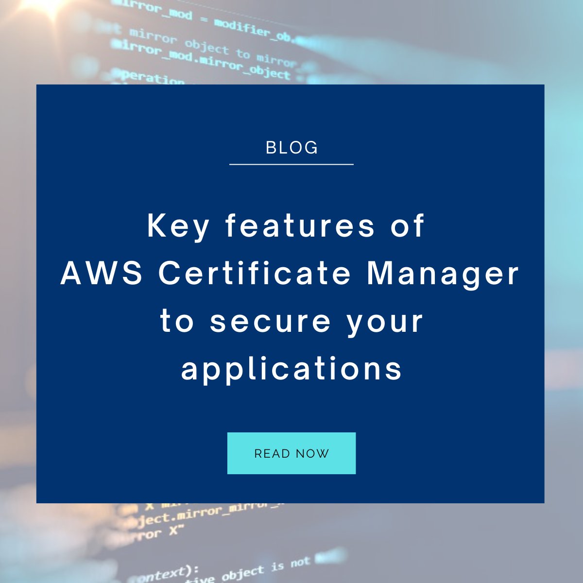 Digitalberryfr's tweet photo. In this blog post, our expert Mouhssine Chafai explains what #AWS is, its main features and how to manage #certificates from other #PKI or services other than #ACM.
👉 https://t.co/v5xwHju6I6 https://t.co/4WC91XAR1g