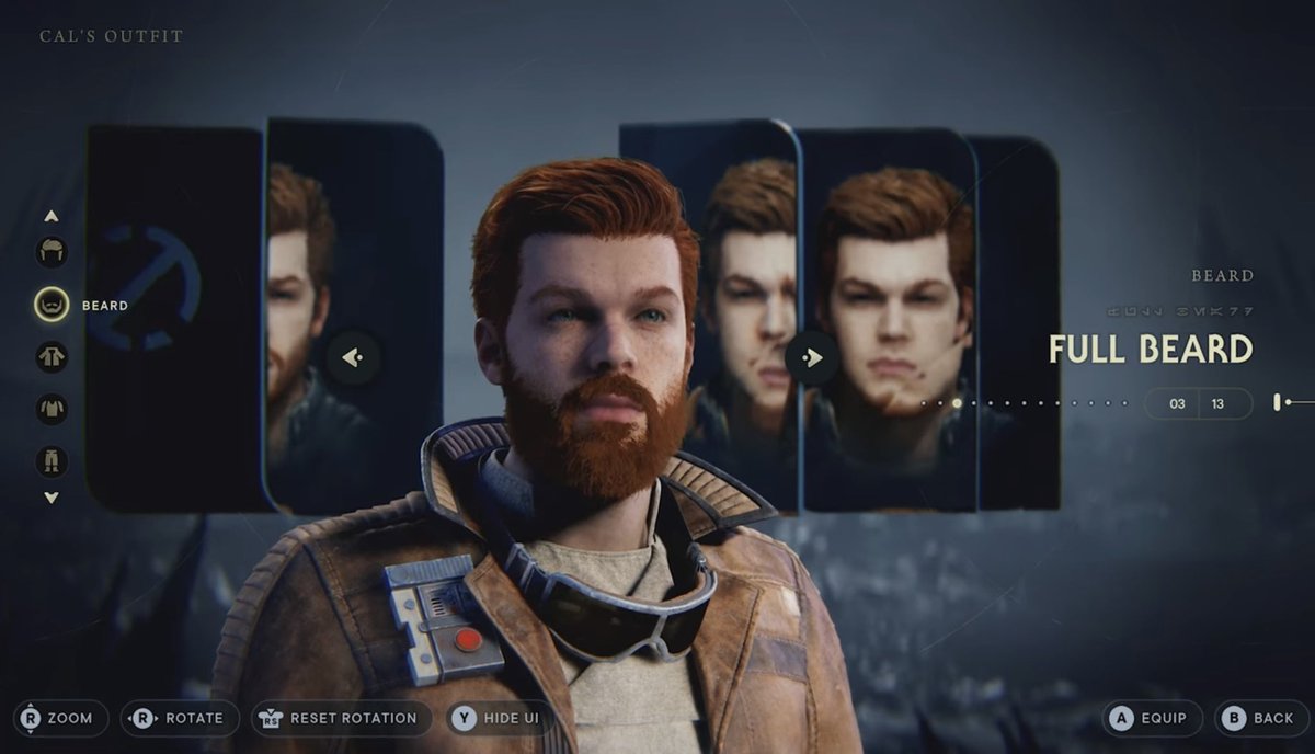 DiscussingFilm's tweet photo. ‘STAR WARS JEDI: SURVIVOR’ has increased hair, beard, costume and lightsaber customisation compared to the first game.

(via: https://t.co/JRKhwc6HKg) https://t.co/cVfCxLochg