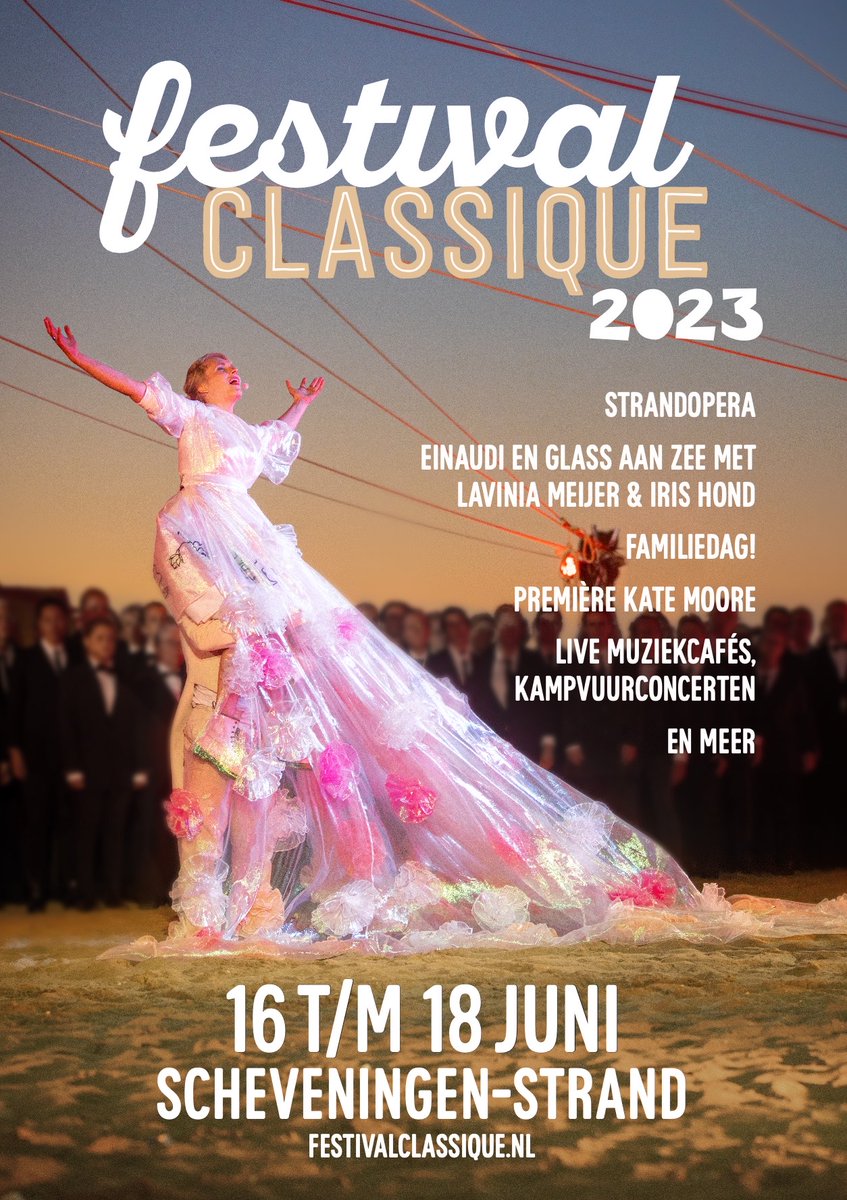 De kaartverkoop voor Festival Classique 2023 is gestart! Geniet met je voeten in het zand en een glaasje in de hand van klassieke muziek. Check hier het programma en bestel je tickets: festivalclassique.nl/programma. #Scheveningen #Einaudi #opera #festival #klassiekemuziek #DenHaag