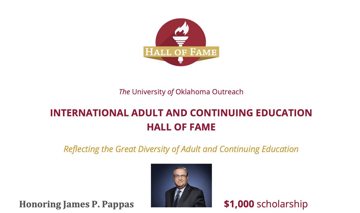 iacehof's tweet photo. The James P. Pappas Scholarship awards $1000  to an adult education major who is working toward the completion of a higher education degree. 

Application Deadline: May 1, 2023.

Fo application instructions and forms, visit: https://t.co/gy6vP7E3pA https://t.co/aZssTkTdxg
