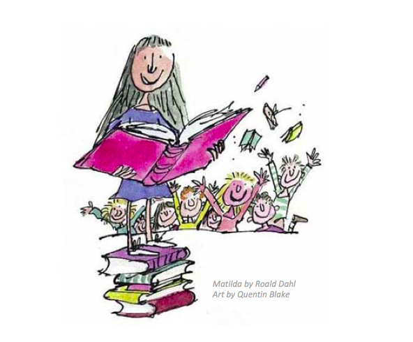 The books we call 'children's books' are really books written for an audience that INCLUDES children, but excludes absolutely no-one. They are really books for everyone - and you can never, ever be too old to read & love them! #InternationalChildrensBookDay (Art: Quentin Blake)