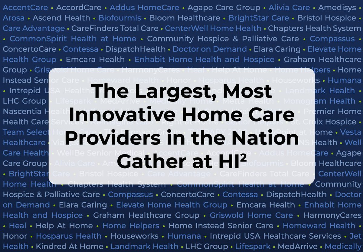 Home Care Providers, Investors,  and services companies, are you ready for the 2023 HI2 conference? Early registration discounts expire April 18. hi2conf.com/registration/