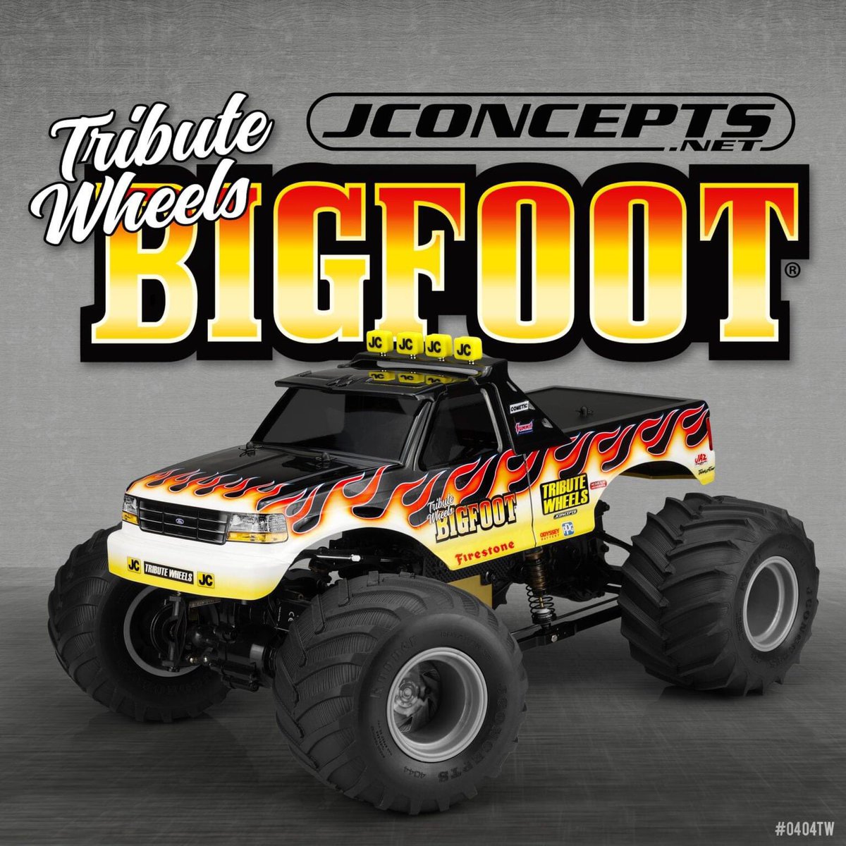 rcmart's tweet image. JConcepts Tribute Wheels BIGFOOT Body Set NEW RELEASE!!! 
Teamed up with BIGFOOT 4×4, there is an officially licensed Tribute Wheels decal set to go along with branded body shells! 

&amp;gt;&amp;gt; rcmart.com/jconcepts &amp;lt;&amp;lt;

#rcMart
#Jconcepts