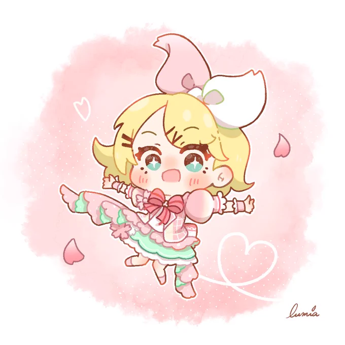 春をお届け!桜リンちゃん#prsk_FA  #鏡音リン 