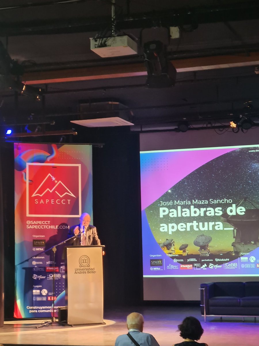 MEstrellaPachec's tweet photo. Comienza #SAPECCT. Simposio para avanzar en el periodismo de las CyT en Chile 
@sapecct @Achipec @paloma_avila @TV_DanielS @AndreaObaid @aisen_ministra @min_ciencia https://t.co/hljcRbtOsf