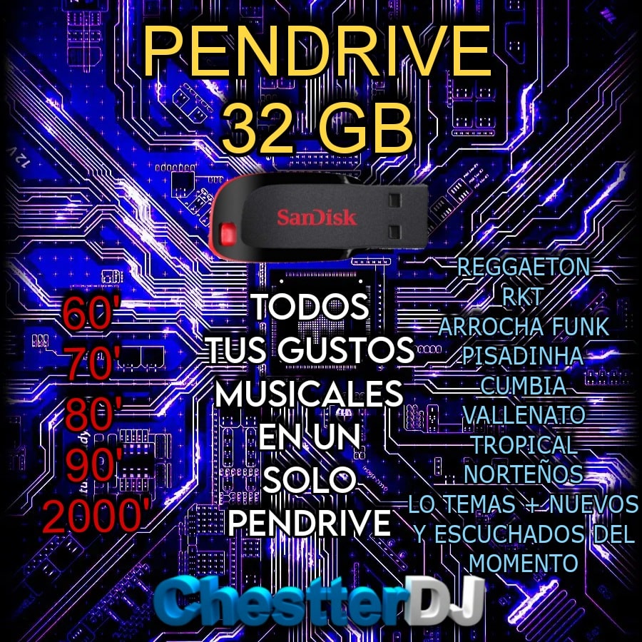 chestterdj's tweet photo. ⚠️PENDRIVE DE 32 GB DE MÚSICA  ⚠️

😎TODOS TUS GUSTOS MUSICALES EN UN SOLO PENDRIVE😎

⛔EL PENDRIVE ES PERSONALIZADO.⛔

✅SOLO SE HACE LA CARGA POR PEDIDOS DE ESTILOS MUSICALES A GUSTO✅

PEDIDOS Y CONSULTAS AL WHATSAPP 📱

https://t.co/aciLoSABUg https://t.co/0dTfp21t7i