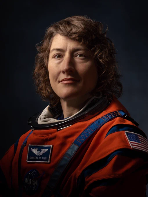 Astronaut headshot of Christina Koch