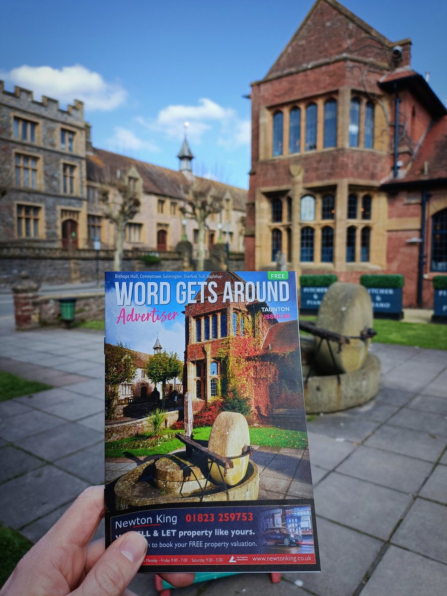 Our April magazines are out now. It's a glorious spring day in Taunton. Let's hope we've got many more sunny days ahead.

🌞👍

#tauntonsomerset #magazine #print