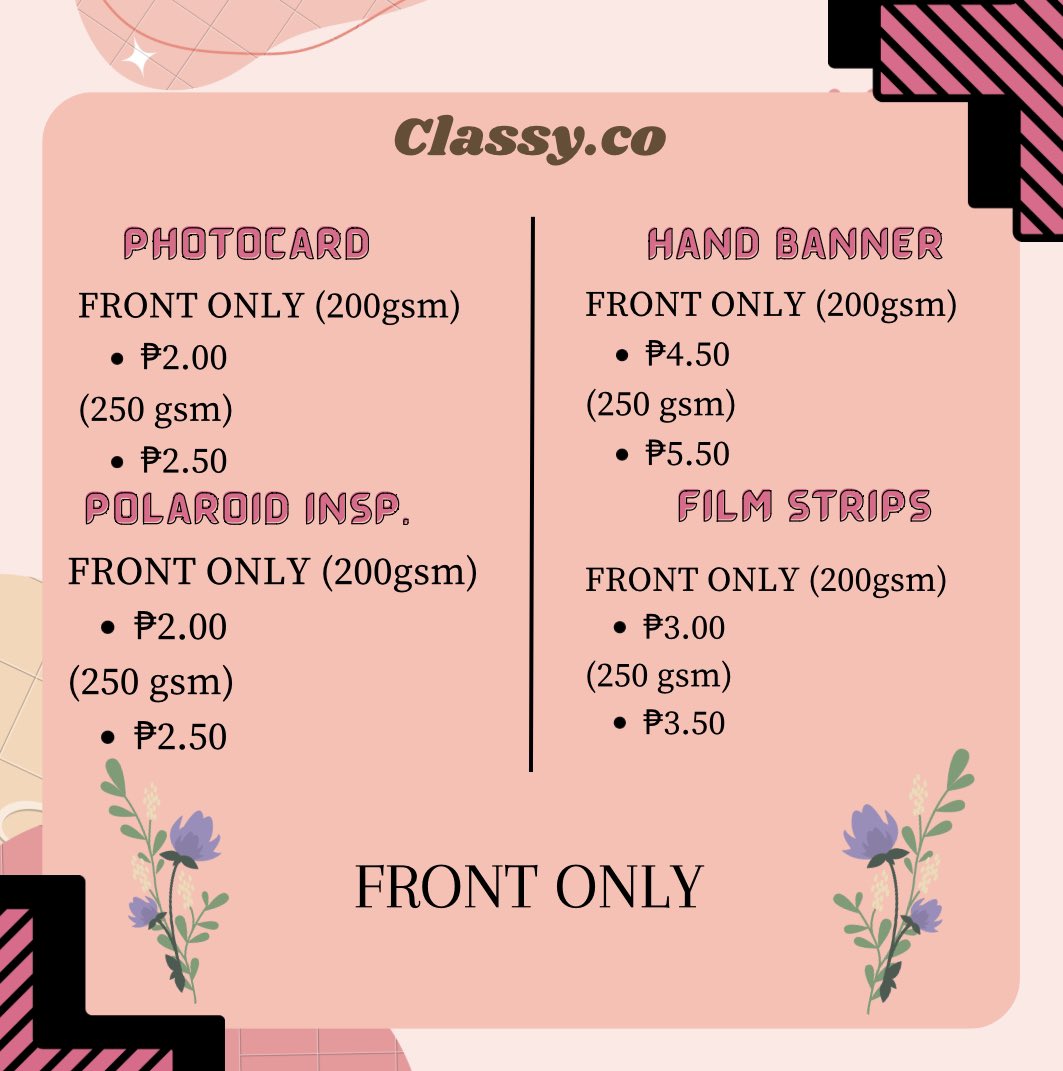 classycoest2023's tweet photo. wtb | lfs | wts | lfb 

forda FRONT PRINT lang po muna tayo🪄🤍 

-AVAILABLE FOR FRONT PRINT ONLY💌
- Hand Banners
- Photocards
- Polaroid
- Film strips 

DM me for orders!🪄💌

#printingservice #NCTDREAM #THEDREAMSHOW2_in_MANILA #HELLO_TOUR_IN_MANILA #classyco https://t.co/8YsV8H6soK