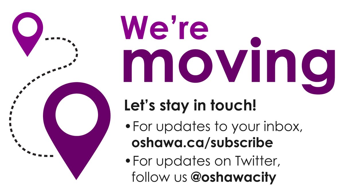 This Twitter account will be retired later this month. Let’s stay in touch! For the latest information on all things Oshawa Culture:
• Follow <a href="/oshawacity/">City of Oshawa</a>
• Subscribe to “News Releases” and the “Events &amp; Culture News” e-newsletter at oshawa.ca/subscribe