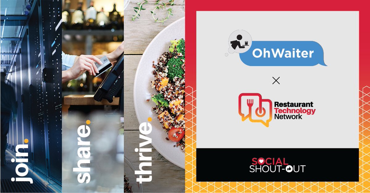 Restaurant Technology Network (@resttechnet) on Twitter photo OhWaiter is a next-gen AI-driven text-to-order process solution that is partnering with #POS systems across the Restaurant, Hotel, and Resort club Space. Thanks for your <a href="/RestTechNet/">Restaurant Technology Network</a> membership! #RTN #restaurantindustry #restauranttech #restauranttechnology OhWaiter is a next-gen AI-driven text-to-order process solution that is partnering with #POS systems across the Restaurant, Hotel, and Resort club Space. Thanks for your <a href="/RestTechNet/">Restaurant Technology Network</a> membership! #RTN #restaurantindustry #restauranttech #restauranttechnology