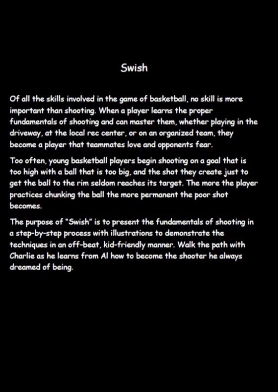 I have written a book about shooting called Swish and I believe that for kids learning to shoot, this is a great guide to have. Only about 30 pages, good pictures and step by step instruction. Appreciate a retweet. On Amazon for $5.99. Thank you.