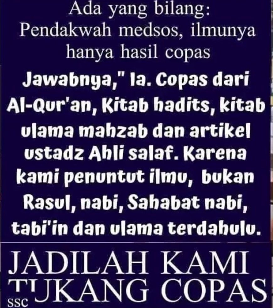 auliareni49's tweet photo. Jangan malu jadi tukang copas
Teruslah berdakwah sampai waktunya Allah menyuruhmu untuk pulang https://t.co/obY3MoeRO4