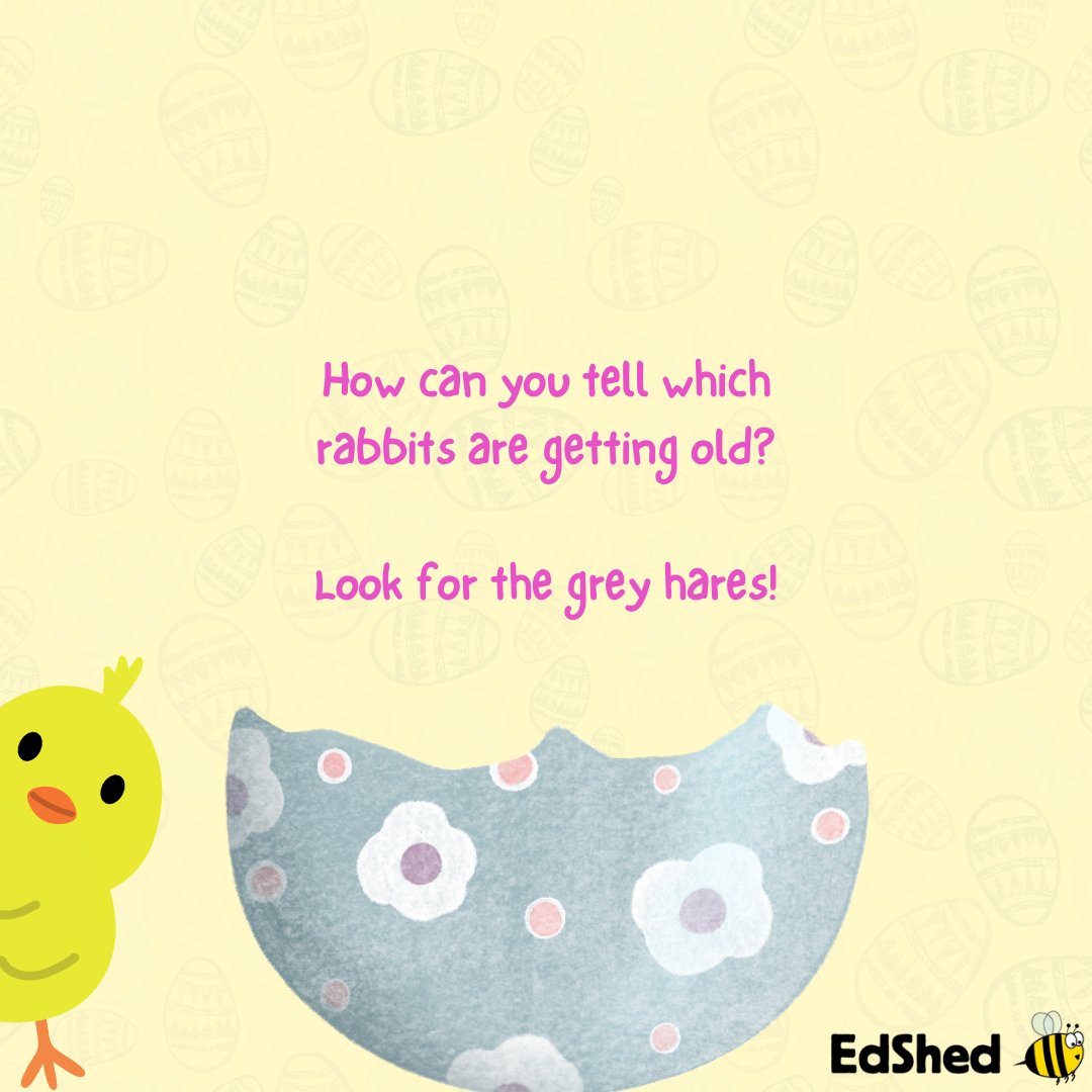 edshed's tweet photo. 🤣 Here are some cracking yolks! 🐣
🐰 Have a hoppy Monday!
#teachers #teacher #teacherjokes #jokes #Easterjokes #dadjokes #Easter2023 #Easter https://t.co/GhYnxeupES
