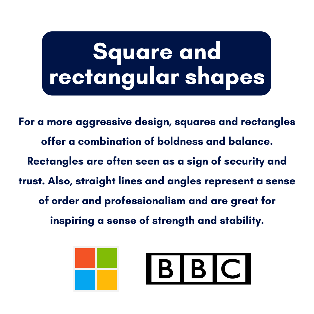 BrandComUS's tweet photo. A picture speaks a thousand words. The shapes of a logo can help forge a clearer emotional and psychological connection between your brand and consumers.

Today we will talk about the psychology of shapes in logos 🙌 

#Branding #MarketingDigital https://t.co/eUziNsKXlA