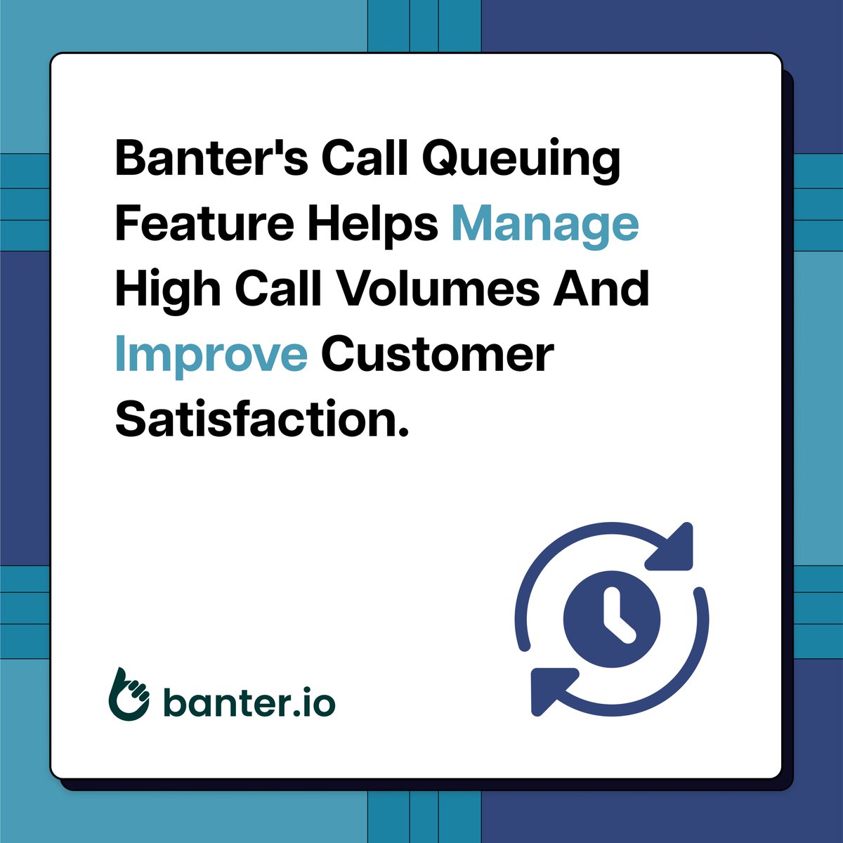 Banter_Apps's tweet photo. Call Queuing is a must have feature for your business phone as it helps enhance your customer service experience while streamlining operations.
https://t.co/cqQ6wAwbdy
#Banter #CallQueuing #Features https://t.co/IhBWZRofF6