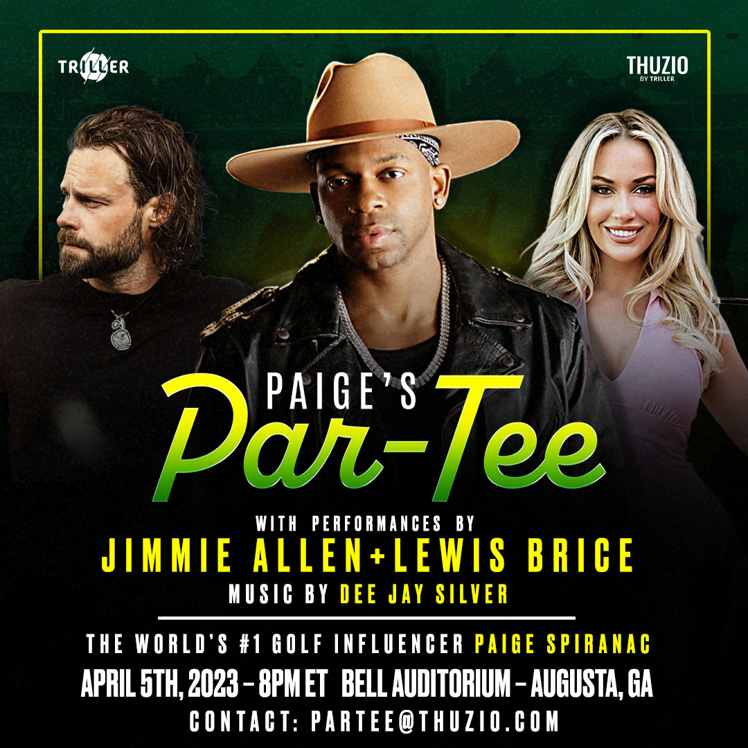 2️⃣✌️TWO DAYS AWAY2️⃣✌️ from the newest party in town- Paige's Par-Tee! Concert featuring @JimmieAllen, @lewisbrice1, and @deejaysilver1!!! Hosted by the #1 golf influencer in the world @PaigeSpiranac Get tickets now! 🎟️ ow.ly/okVF50NpbzN