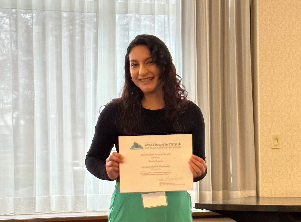 stritchu's tweet photo. Congratulations to senior Nursing major Yareli Suarez who received the Wisconsin  Institute for Peace and Conflict Studies Student Activist award last  week. Yareli was recognized for her participation in campus and  community activities that promote peace and justice. https://t.co/32I5KKOQCy