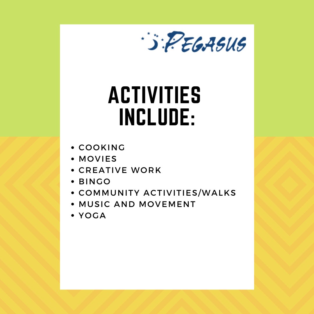 We have room available in the Saturday Spot at our Danforth location for 10 weeks!

During the program you can expect to be cooking, going for walks and attending community activities, practicing yoga, and more!

E-mail Rebecca at rpaterson@pegasustoronto.ca for more information