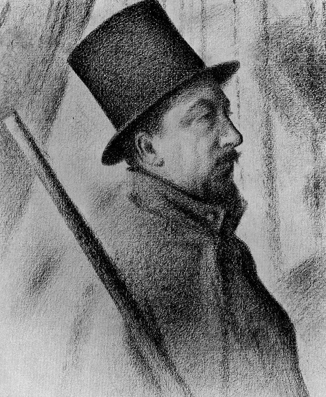 Portrait of Paul Signac, 1890 #seurat #georgesseurat wikiart.org/en/georges-seu…