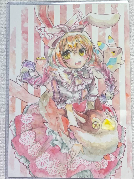 それからなんとアンソロにご参加いただいたのなのさん(@ nonano73)の原画をいただいてしまいましたご寄稿いただいたイラストです。大変貴重なものをありがとうございます原画でしか見られない表現があるのは素晴らしいですね… 