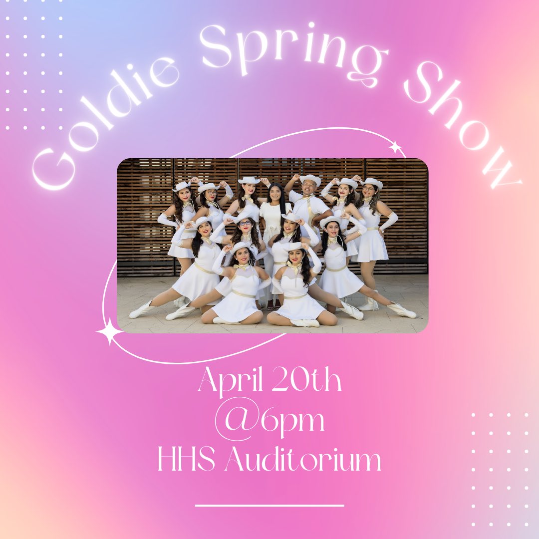 ✨Save The Date✨ Goldie Spring Show is April 20th!! More information to come!