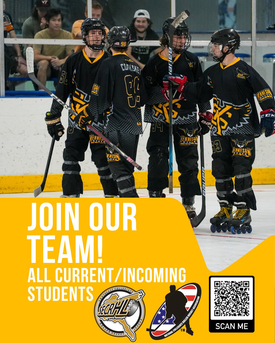 Interested in playing roller hockey at KSU? Fill out our player recruitment form. Link in bio!