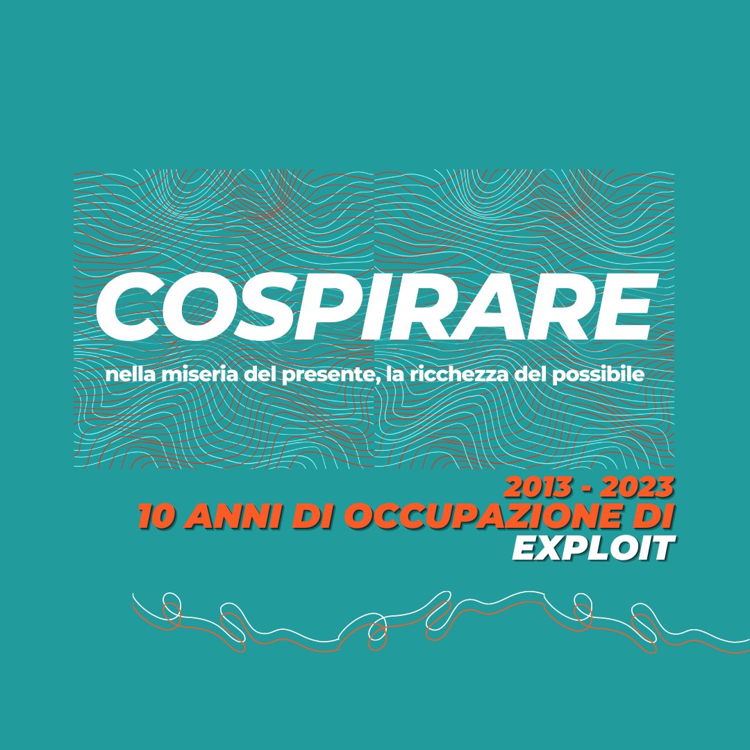exploitpisa's tweet image. 💥 Cospirare. 10 anni di occupazione di Exploit. 💥

Non era previsto che sopravvivessimo. Eppure, continuiamo a cospirare: voce del verbo collettivo “respirare insieme”. Fino a che ce ne sarà!

👇👇 Link al programma completo sul sito: 👇👇 exploitpisa.org/cospirare-10-a…