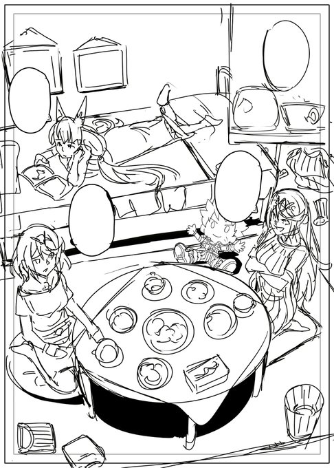 今日のネームの一コマ 