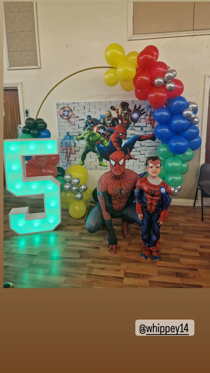rscaccia's tweet photo. When Spider-Man came to the birthday party!!!!! https://t.co/Yc4Gv1AB95