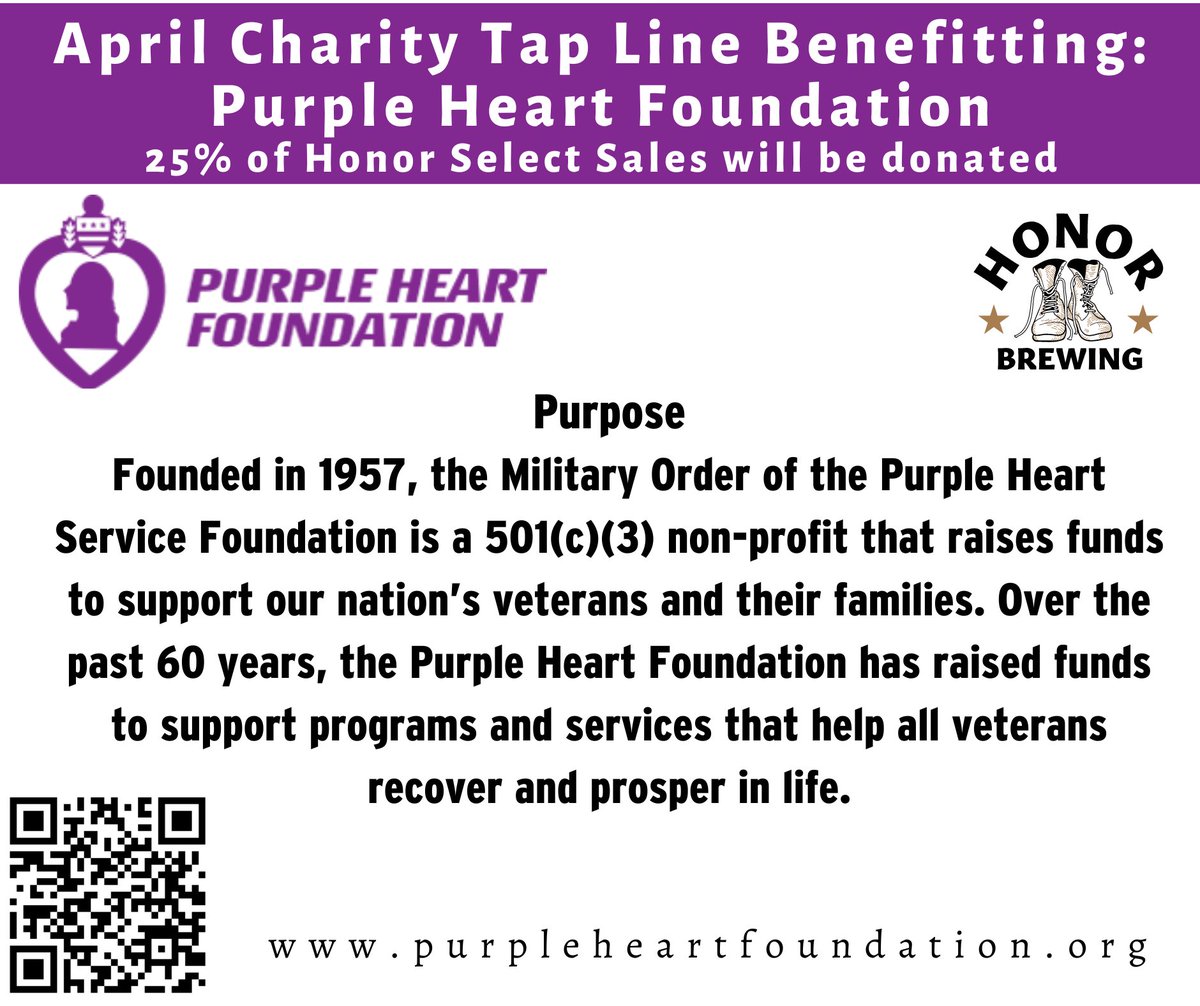 Announcing our Charity Tap Line for the month of April! 25% of sales from our Honor Select Lager will be donated to @MOPHSF