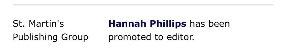 Hi, it is a very good Monday over here! So grateful to be part of the incredible team <a href="/StMartinsPress/">St. Martin's Press</a> and to get to work with authors I love who are doing big things 💓✨📚