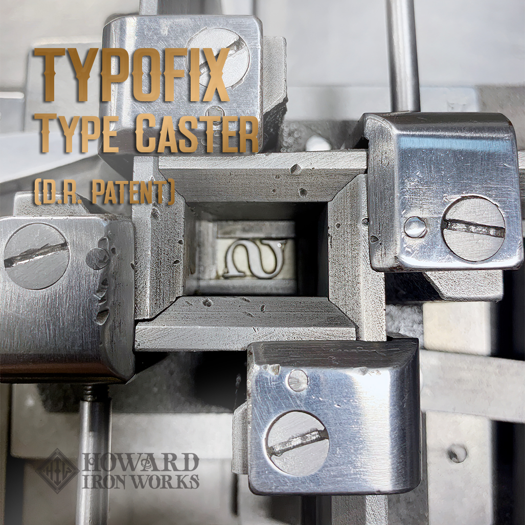 HowardIronWorks's tweet photo. Out of sorts? Never again with #Typofix Type Caster. The Patent Typofix Caster is a simple, complete, compact hand-operated machine for casting finished type, spreads & quads in all sizes up to 96 pts inclusive & in their #matrices. #printinghistory #printingmuseum #leadtype https://t.co/3rvGL4nhHl