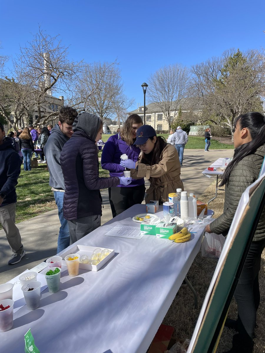 KSUWheatDoc's tweet photo. We don’t deserve grad students. They are the real workers and they continue to astound me with their willingness to do things. K-State Open House 2023 https://t.co/eULbX1fq3y