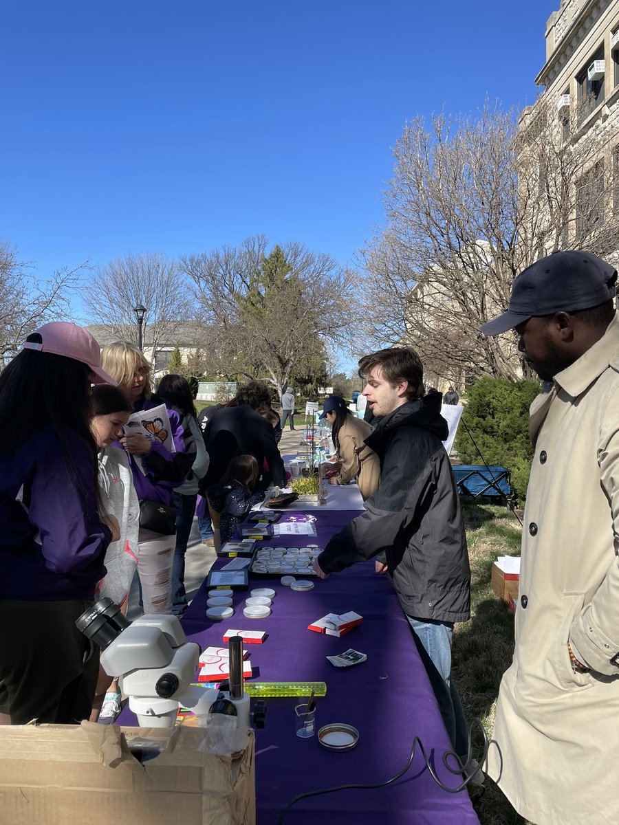 KSUWheatDoc's tweet photo. We don’t deserve grad students. They are the real workers and they continue to astound me with their willingness to do things. K-State Open House 2023 https://t.co/eULbX1fq3y