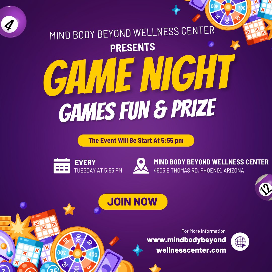 MindBodyBeyond1's tweet photo. ๐ฒ Get ready for #TuesdayGameNight! Join us every Tuesday at 5:55 PM for an evening of board games, laughter, and friendly competition.
๐ RSVP now and make your Tuesdays unforgettable!
๐
Share your moments with us using #TuesdayGameNight ๐ฒ๐
#mindbodybeyond #games #board https://t.co/pnqvVeA4hQ