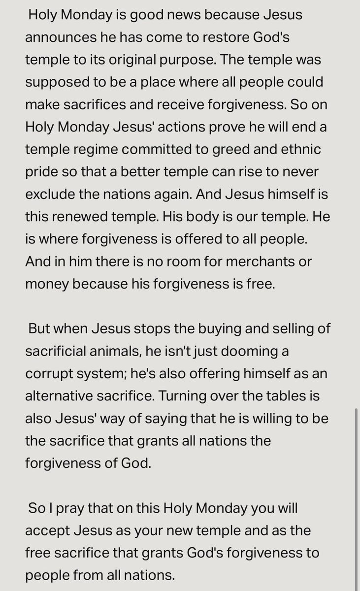ChristianARMYS_'s tweet photo. Holy Monday Devotional 🙏❤️
#EasterExplained #Day2 https://t.co/dnZtsWyaKp