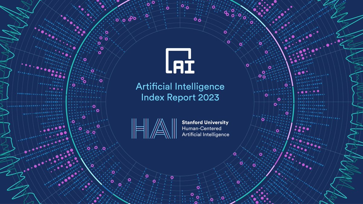 The new 2023 AI Index from @StanfordHAI covers trends in R&D, the economy, education, ethics, policy + more. We collaborated with @StanfordHAI to ground the conversation in data — check out their analysis of trends in AI R&D using CSET data and methods: aiindex.stanford.edu